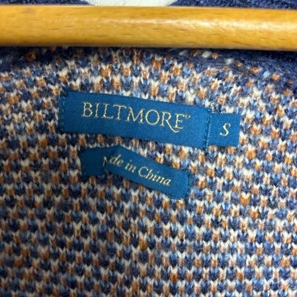 Biltmore men’s Cardigan Sweater S Old Money Classic stripe Cozy 5 Button preppy - Picture 5 of 10